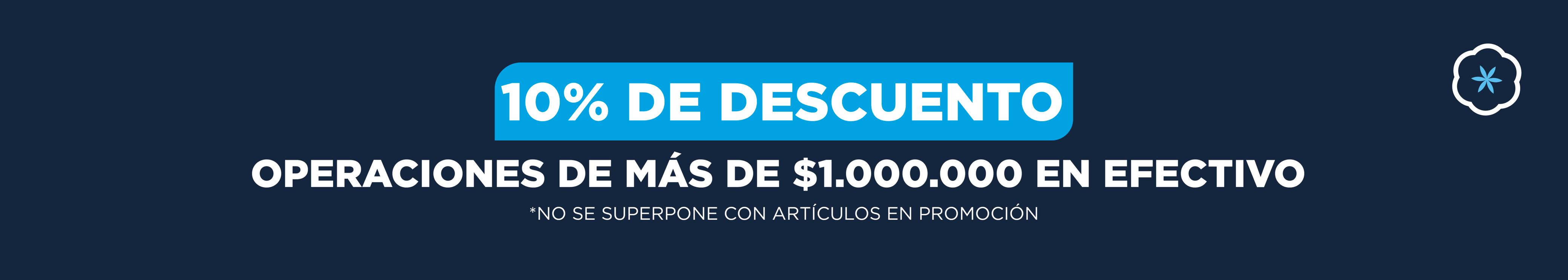 10%OFF en efectivo